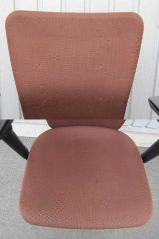オカムラ カロッツァ チェア ローバック 肘付き ブラウン ブラックシェル 中古【中古オフィス家具】【中古】 [2]