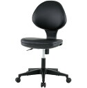 新品 未使用 井上金庫 オフィスチェア 肘なし PVCレザー仕様 箱付き 黒【中古オフィス家具】【SALE】
