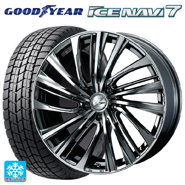 ホンダ ZR-V(RZ4)用 225/60R17 99Q グッドイヤー アイスナビ7(数量限定) # ウェッズ レオニス FS BMCMC 新品スタッドレスタイヤホイール 4本セット