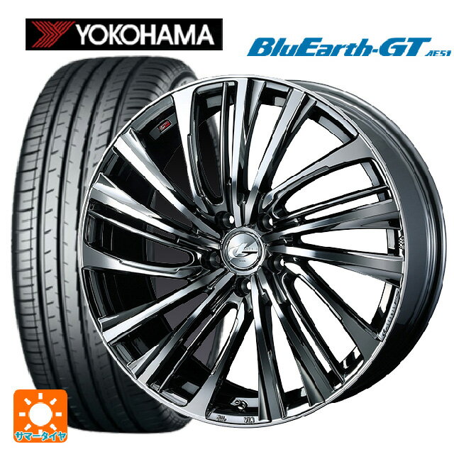 トヨタ プリウス(60系)用 195/60R17 90V ヨコハマ ブルーアースGT AE51 レオニス FS BMCMC 新品サマータイヤホイール 4本セット