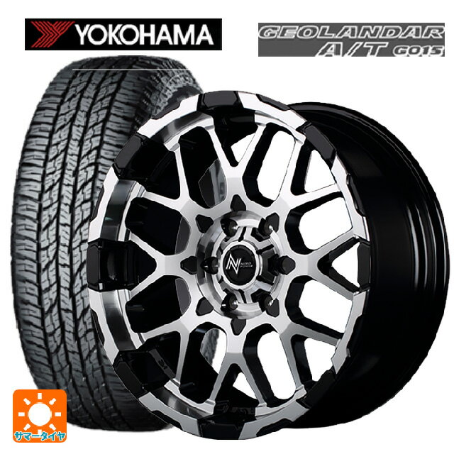 【6/15〜16限定 全品P5倍＆クーポン】165/55R15 75H ヨコハマ ジオランダー A/T G015 ブラックレター 正規品 エムアイディー ナイトロパワー M28バレット ブラック/ミラーカット 15-5J 国産車用 サマータイヤホイール4本セット