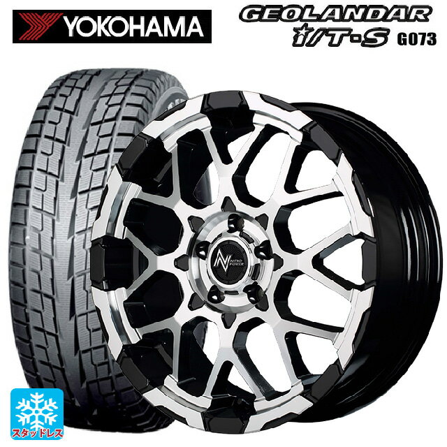 【6/20限定 全品P5倍＆クーポン】215/65R16 98Q ヨコハマ ジオランダー ITS G073 正規品 エムアイディー ナイトロパワー M28バレットエス ブラック/ミラーカット 16-7J 国産車用 スタッドレスタイヤホイール4本セット