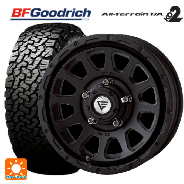 即日発送 【最大3万円OFFクーポン 5/16 1:59迄】スズキ ジムニーシエラ(74系)用 225/70R16 102/99R BFグッドリッチ オールテレーン TA KO2 ホワイトレター 正規品 デルタフォース オーバル マットブラック 新品サマータイヤホイール 4本セット