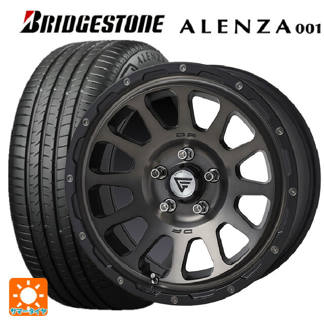 215/65R16 98H ブリヂストン アレンザ001 正規品 エクシズルライン デルタフォース オーバル マットスモークポリッシュ 16-7J 国産車用 サマータイヤホイール4本セット