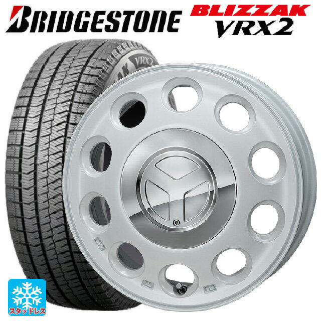 165/55R14 72Q ブリヂストン ブリザック VRX2 正規品 ジャパン三陽 モンツァ ピエディーノ パールホワイト 14-4.5J 国産車用 スタッドレスタイヤホイール4本セット