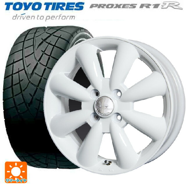 【6/22 20時〜 全品P5倍＆クーポン】165/50R15 73V トーヨー プロクセス R1R ホットスタッフ ララパーム KC8 WH 15-5J 国産車用 サマータイヤホイール4本セット