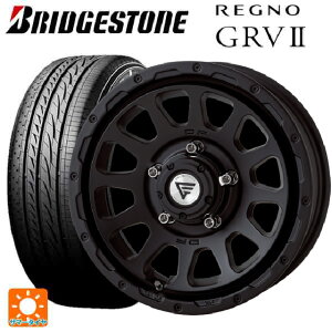 215/65R16 98H ブリヂストン レグノ GRV2 正規品 # エクシズルライン デルタフォース オーバル マットブラック 16-6J 国産車用 サマータイヤホイール4本セット