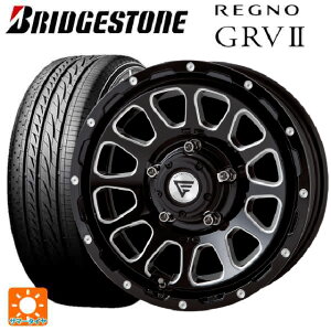 215/65R16 98H ブリヂストン レグノ GRV2 正規品 # エクシズルライン デルタフォース オーバル ブラックマシニング 16-5.5J 国産車用 サマータイヤホイール4本セット