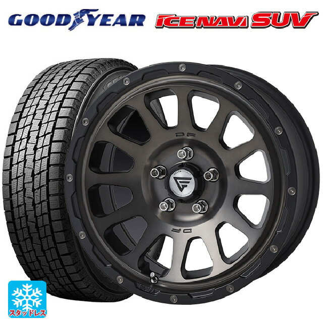 【6/20限定 全品P5倍＆クーポン】215/65R16 98Q グッドイヤー アイスナビ SUV エクシズルライン デルタフォース オーバル マットスモークポリッシュ 16-7J 国産車用 スタッドレスタイヤホイール4本セット