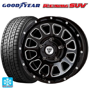 215/65R16 98Q グッドイヤー アイスナビ SUV エクシズルライン デルタフォース オーバル ブラックマシニング 16-5.5J 国産車用 スタッドレスタイヤホイール4本セット