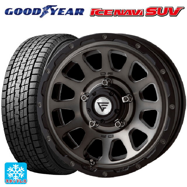 【最大3万円OFFクーポン 5/16 1:59迄】215/70R16 100Q グッドイヤー アイスナビ SUV エクシズルライン デルタフォース オーバル マットスモークポリッシュ 16-5.5J 国産車用 スタッドレスタイヤホイール4本セット