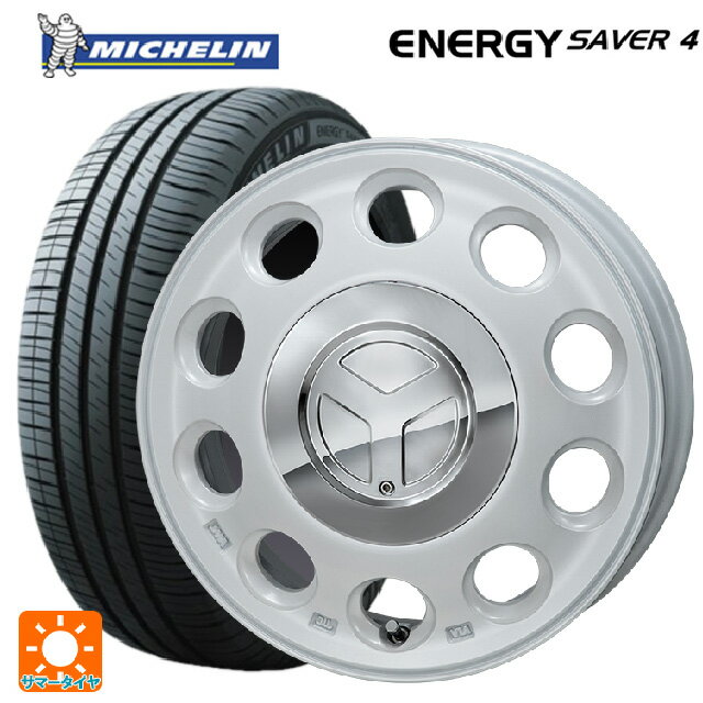 スズキ ハスラー(MR52/92S)用 165/70R14 85T XL ミシュラン 正規品 エナジーセイバー4 モンツァ ピエディーノ パールホワイト 新品サマータイヤホイール 4本セット