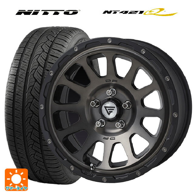 ミツオカ バディ()用 225/65R17 106V XL ニットー NT421Q エクシズルライン デルタフォース オーバル # マットスモークポリッシュ 新品サマータイヤホイール 4本セット