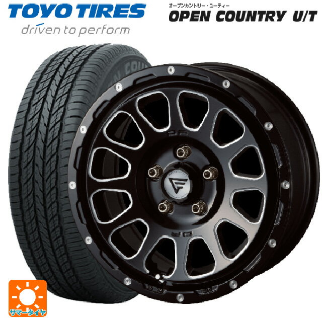 【6/20限定 全品P5倍＆クーポン】215/65R16 98H トーヨー オープンカントリー UT エクシズルライン デルタフォース オーバル ブラックマシニング 16-7J 国産車用 サマータイヤホイール4本セット