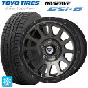 225/70R16 103Q トーヨー オブザーブ GSI-6 エクシズルライン デルタフォース オーバル(訳あり) マットスモークポリッシュ 16-7J 国産車用 スタッドレスタイヤホイール4本セット