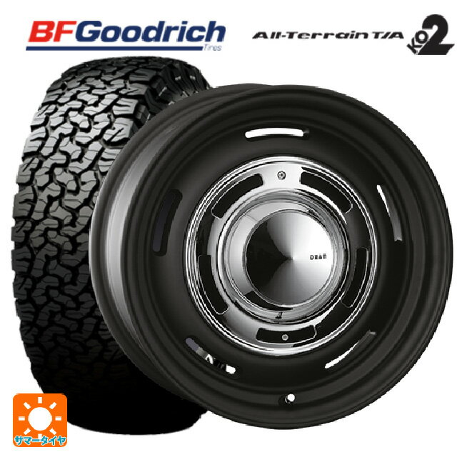 即日発送 【最大3万円OFFクーポン 5/16 1:59迄】スズキ ジムニーシエラ(74系)用 225/70R16 102/99R BFグッドリッチ オールテレーン TA KO2 ホワイトレター 正規品 ディーン クロスカントリー マットブラック 新品サマータイヤホイール 4本セット