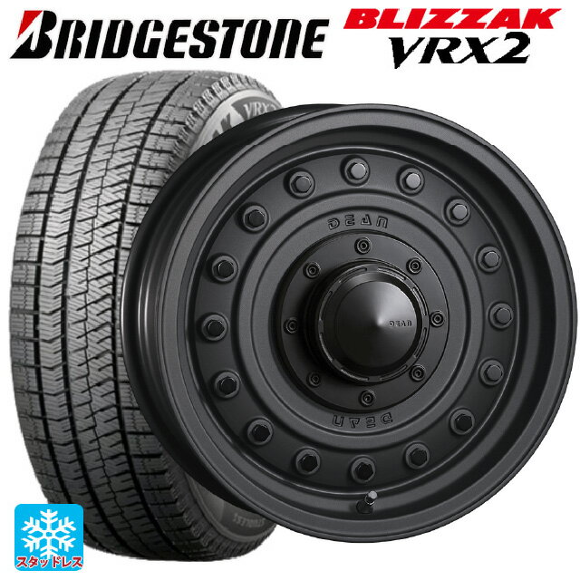 【6/15〜16限定 全品P5倍＆クーポン】165/55R14 72Q ブリヂストン ブリザック VRX2 正規品 クリムソン ディーン コロラド マットチャコールブラック 14-4.5J 国産車用 スタッドレスタイヤホイール4本セット