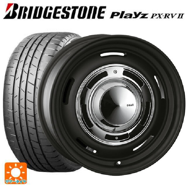 205/60R16 96H XL ブリヂストン プレイズ PX-RV2 正規品(限定) クリムソン ディーン クロスカントリー マットブラック 16-6.5J 国産車用 サマータイヤホイール4本セット