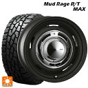 ミツビシ デリカD:5(3DA系)用 215/70R16 100/97R グリップマックス マッドレイジ RTマックス ホワイトレター ディーン クロスカントリー マットブラック 新品サマータイヤホイール 4本セット