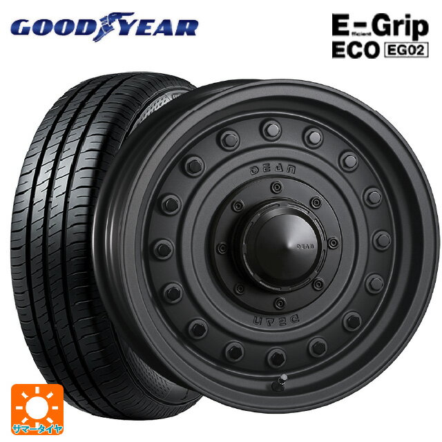 【6/15〜16限定 全品P5倍＆クーポン】ルノー カングー(KFK系)用 205/60R16 92H グッドイヤー エフィシェントグリップ エコ EG02 # クリムソン ディーン コロラド マットチャコールブラック 新品サマータイヤホイール 4本セット