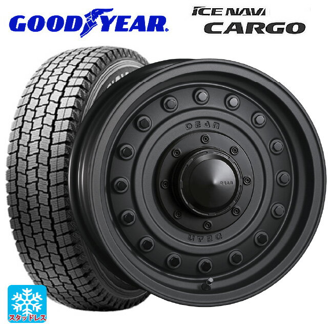 【5/27 1:59迄 最大3万円OFFクーポン】145/80R12 80/78N グッドイヤー アイスナビ カーゴ クリムソン ディーン コロラド マットチャコールブラック 12-4J 国産車用 スタッドレスタイヤホイール4本セット