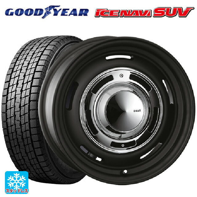 ミツビシ デリカD:5(3DA系)用 215/70R16 100Q グッドイヤー アイスナビ SUV ディーン クロスカントリー マットブラック 新品スタッドレスタイヤホイール 4本セット