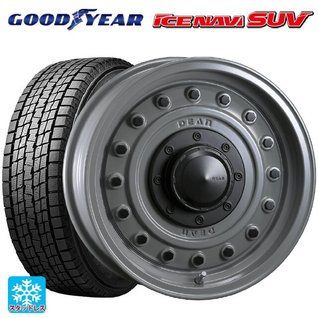 【最大3万円OFFクーポン 5/16 1:59迄】スズキ ジムニーシエラ(74系)用 195/80R15 96Q グッドイヤー アイスナビ SUV ディーン コロラド スチールグレー 新品スタッドレスタイヤホイール 4本セット