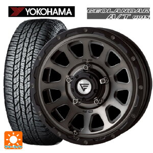 スズキ ジムニーシエラ(74系)用 215/70R16 100H ヨコハマ ジオランダー A/T G015 ブラックレター デルタフォース オーバル マットスモークポリッシュ 新品サマータイヤホイール 4本セット