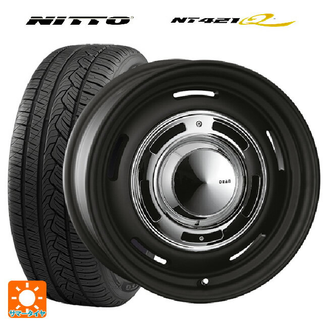 ジープ コンパス(M624)用 225/60R17 103V ニットー NT421Q ディーン クロスカントリー マットブラック 新品サマータイヤホイール 4本セット