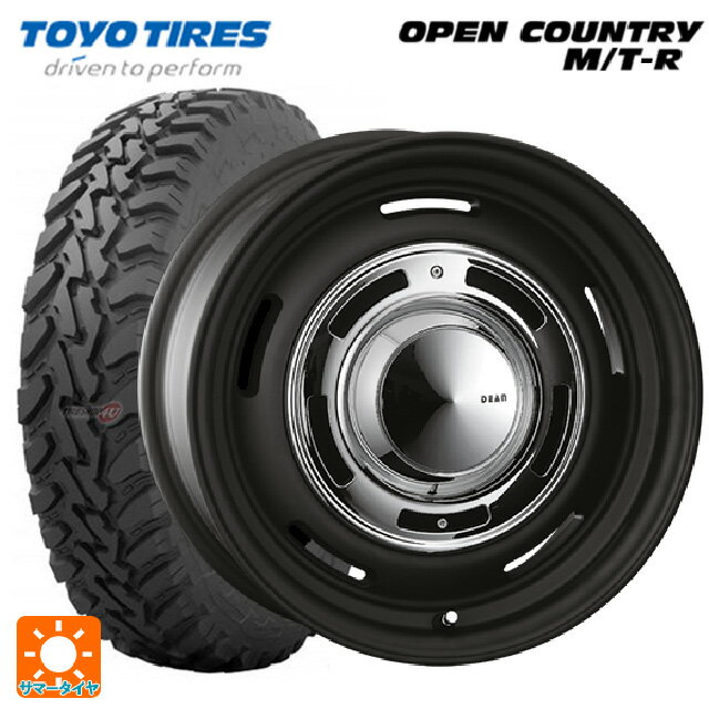 トヨタ ハイラックス(120系)用 285/70R17 116P トーヨー オープンカントリー MTR ブラックレター ディーン クロスカントリー マットブラック 新品サマータイヤホイール 4本セット