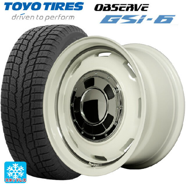 【6/11 1:59迄 全品ポイント5倍】スズキ ジムニーノマド(JC74W)用 225/70R16 103Q トーヨー オブザーブ GSI-6 エムアイディー ガルシア シスコ オールドイングリュッシュホワイト＋リムヴァーレイ 新品スタッドレスタイヤホイール 4本セット