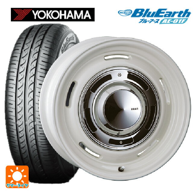 205/55R16 91V ヨコハマ ブルーアース AE01F クリムソン ディーン クロスカントリー マーガレットホワイト 16-6.5J 国産車用 サマータイヤホイール4本セット