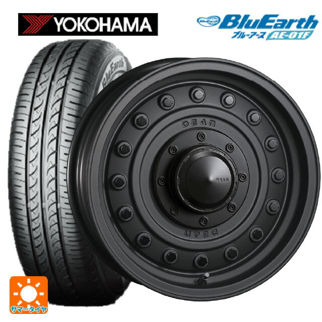 ルノー カングー(KFK系)用 205/60R16 92H ヨコハマ ブルーアース AE01F クリムソン ディーン コロラド マットチャコールブラック 新品サマータイヤホイール 4本セット