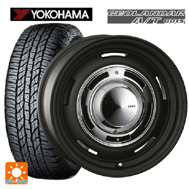 【最大3万円クーポン 5/27 1:59迄】2024年製 155/65R14 75H ヨコハマ ジオランダー A/T G015 ブラックレター クリムソン ディーン クロスカントリー マットブラック 14-4.5J 国産車用 サマータイヤホイール4本セット