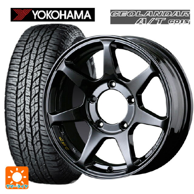 スズキ ジムニーシエラ(74系)用 2024年製 215/70R16 100H ヨコハマ ジオランダー A/T G015 ブラックレター CST ゼロワンハイパー +J 鋳出しロゴ GBK 新品サマータイヤホイール 4本セット