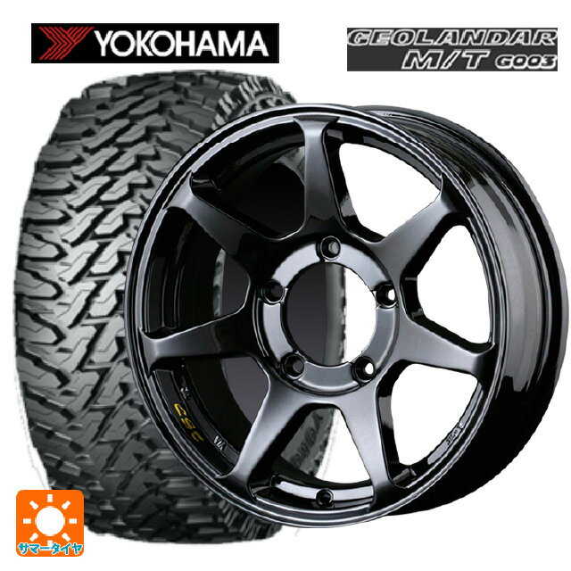 スズキ ジムニーシエラ(74系)用 2024年製 215/70R16 100/97Q ヨコハマ ジオランダー M/T G003 CST ゼロワンハイパー +J 鋳出しロゴ GBK 新品サマータイヤホイール 4本セット