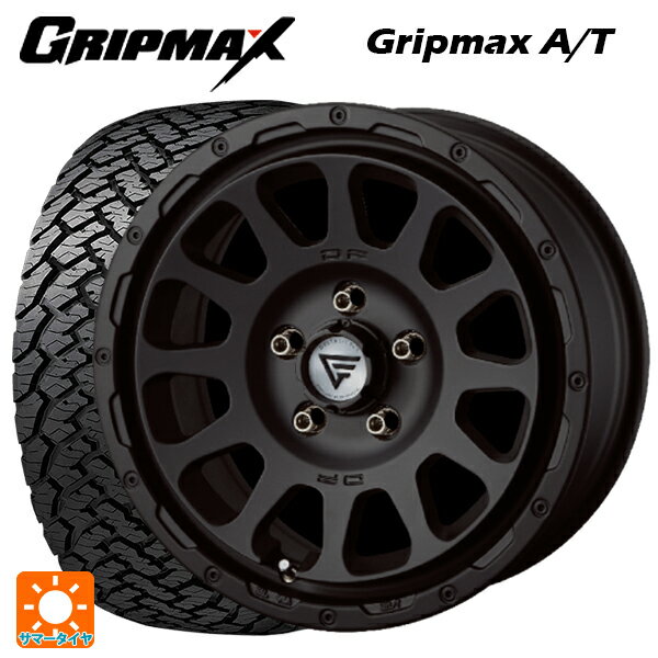 215/70R16 100T グリップマックス グリップマックス AT ホワイトレター エクシズルライン デルタフォース オーバル マットブラック 16-7J 国産車用 サマータイヤホイール4本セット