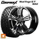 ミツビシ デリカD:5(3DA系)用 215/70R16 100/97R グリップマックス マッドレイジ RTマックス ホワイトレター ナイトロパワー クロスクロウ ブラックメタリック＋ミラーカット 新品サマータイヤホイール 4本セット