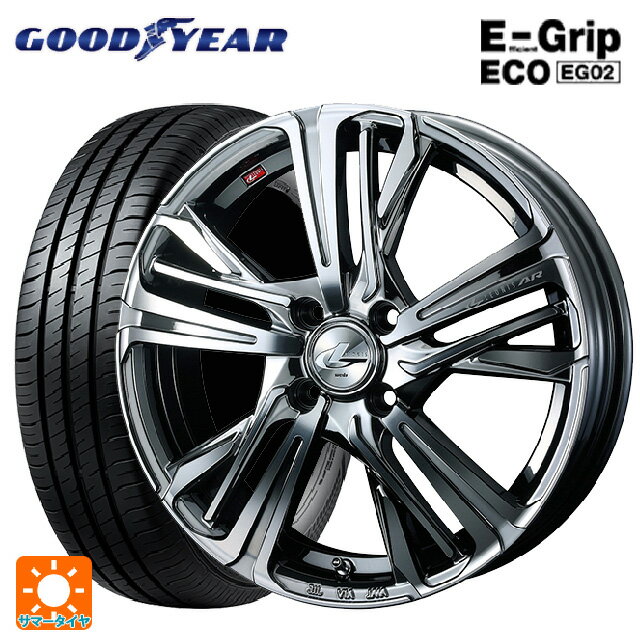 195/60R17 90V グッドイヤー エフィシェントグリップ エコ EG02 ウェッズ レオニス AR BMCMC 17-6.5J 国産車用 サマータイヤホイール4本セット
