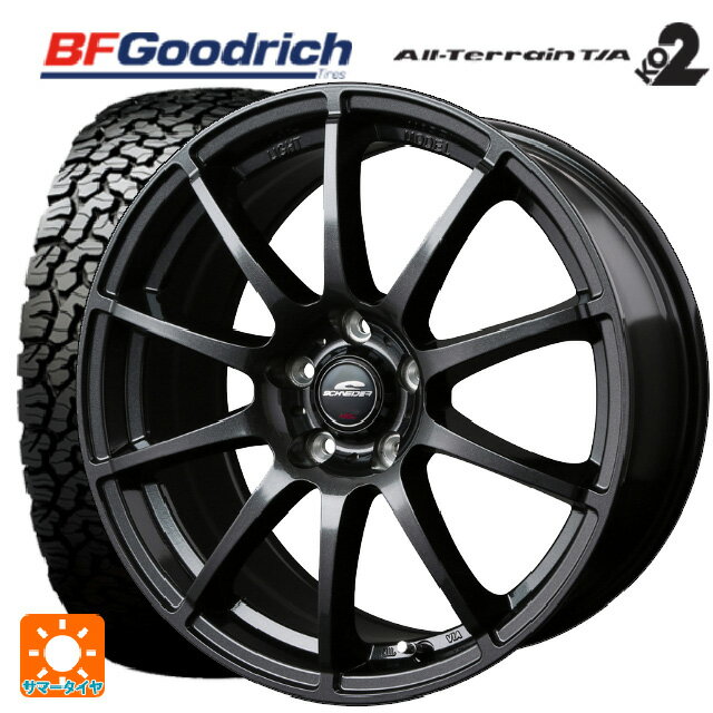 ミツビシ デリカD:5(3DA系)用 225/70R16 102/99R BFグッドリッチ オールテレーン TA KO2 ホワイトレター 正規品 シュナイダー スタッグ（限定） # ストロングガンメタ 新品サマータイヤホイール 4本セット