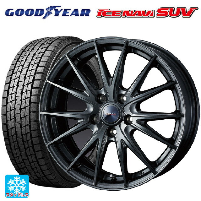 235/70R16 106Q グッドイヤー アイスナビ SUV ウェッズ ヴェルバ スポルト2 # ディープメタル2 16-6.5J 国産車用 スタッドレスタイヤホイール4本セット