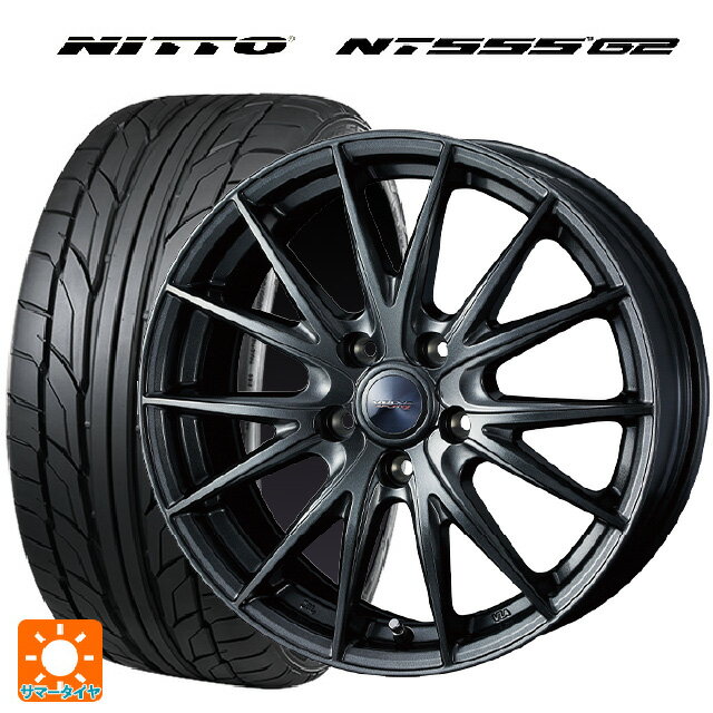 スズキ スイフトスポーツ(ZC33S)用 215/35R18 84W XL ニットー NT555 G2 ウェッズ ヴェルバ スポルト2 # ディープメタル2 新品サマータイヤホイール 4本セット