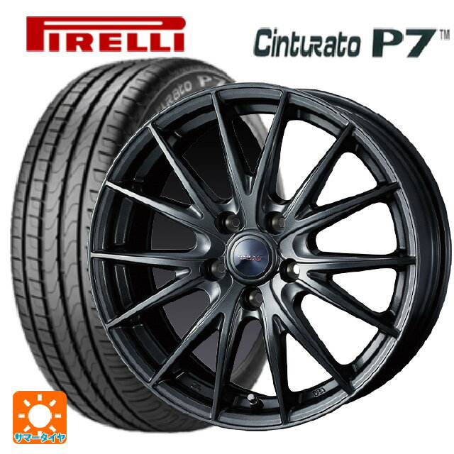 【6/22 20時〜 全品P5倍＆クーポン】215/60R16 99V ピレリ チンチュラートP7 正規品 ウェッズ ヴェルバ スポルト2 ディープメタル2 16-6.5J 国産車用 サマータイヤホイール4本セット