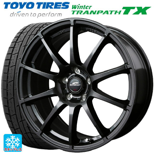 【最大3万円OFFクーポン 5/16 1:59迄】205/60R16 96Q トーヨー ウインタートランパス TX マルカサービス シュナイダー スタッグ（限定） # ストロングガンメタ 16-6.5J 国産車用 スタッドレスタイヤホイール4本セット