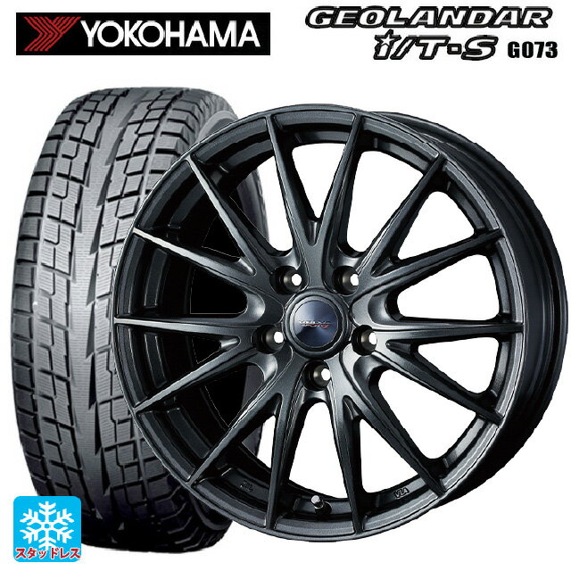 【6/22 20時〜 全品P5倍＆クーポン】215/65R16 98Q ヨコハマ ジオランダー ITS G073 正規品 ウェッズ ヴェルバ スポルト2 ディープメタル2 16-6.5J 国産車用 スタッドレスタイヤホイール4本セット