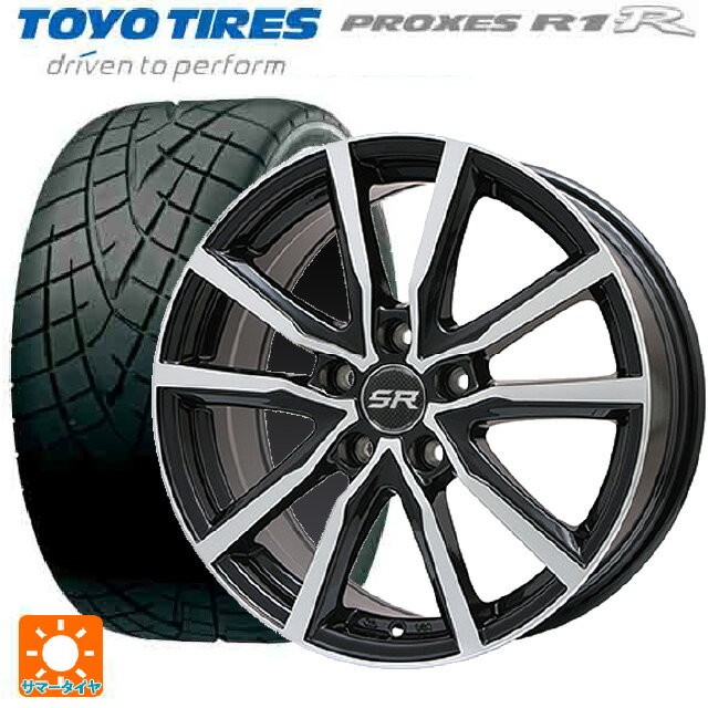 235/45R17 94W トーヨー プロクセス R1R エルベ Vスポーク パールブラックポリッシュ 17-7J 国産車用 サマータイヤホイール4本セット
