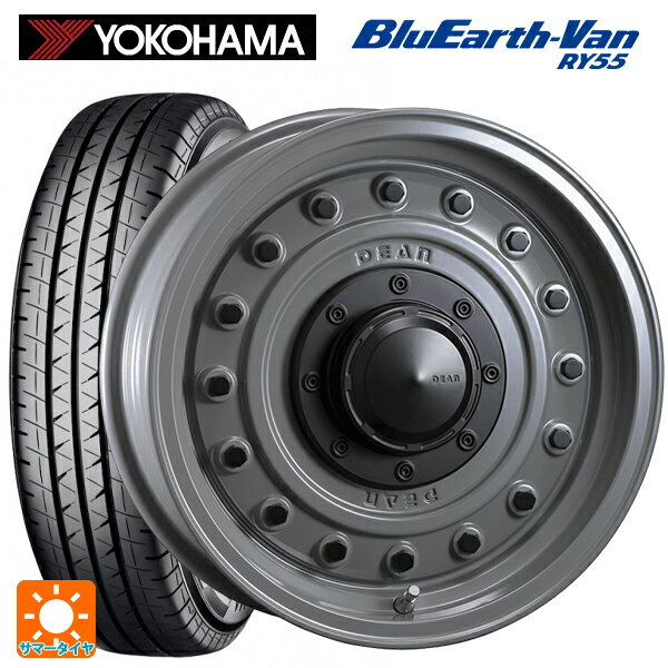 【6/11 1:59迄 全品ポイント5倍】145/80R12 80/78N ヨコハマ ブルーアースVan RY55B クリムソン ディーン コロラド スティールグレー 12-4J 国産車用 サマータイヤホイール4本セット