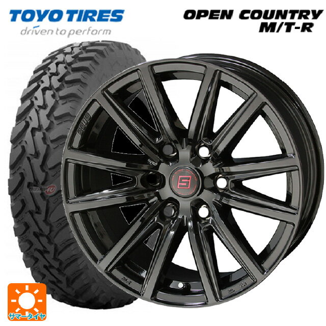 【5/30限定 最大3万円OFFクーポン】トヨタ ハイラックス(120系)用 285/70R17 116P トーヨー オープンカントリー MTR ブラックレター ザインSS ソリッドブラック 新品サマータイヤホイール 4本セット