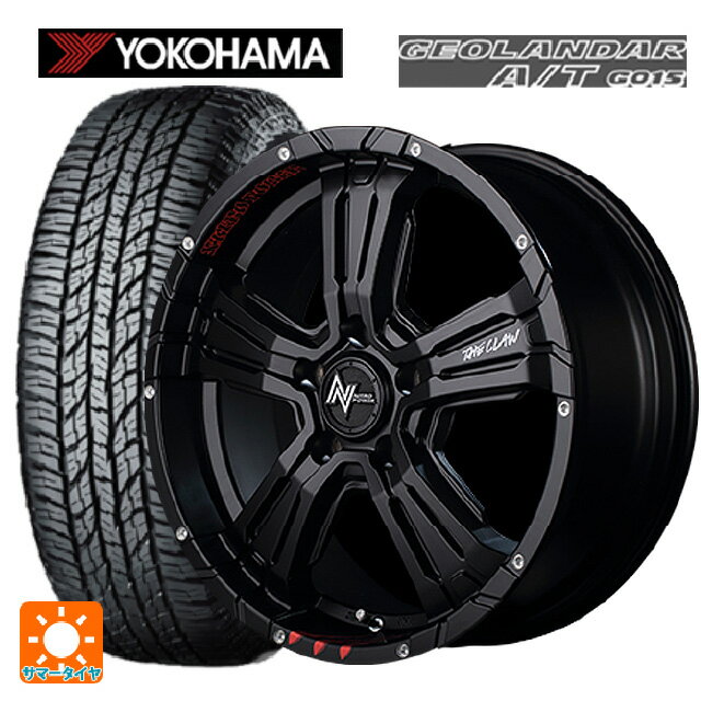 ミツオカ バディ()用 235/65R17 108H XL ヨコハマ ジオランダー A/T G015 ブラックレター ナイトロパワー クロスクロウ グラフィティエディション セミグロスブラック＋ピアスドリルド/グラフィティ 新品サマータイヤホイール 4本セット