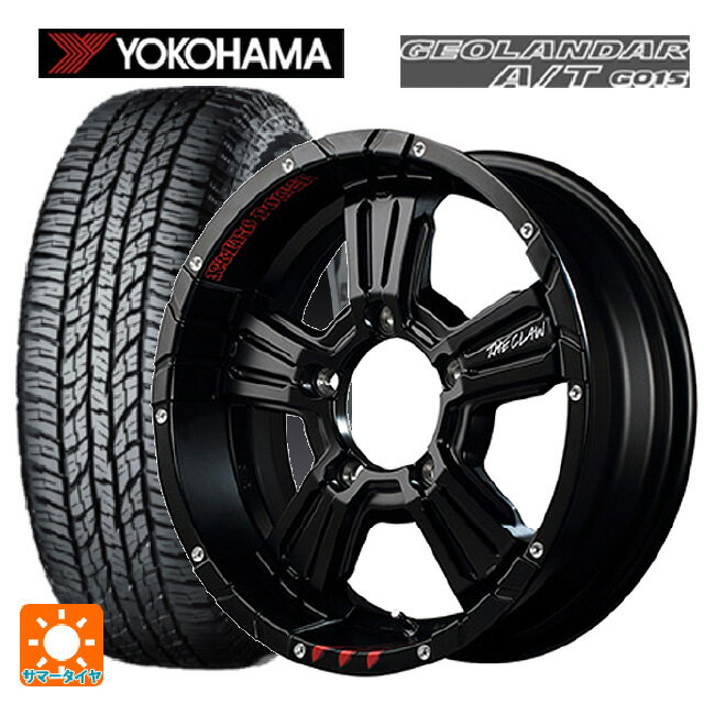 スズキ ジムニーノマド(JC74W)用 225/70R16 103H ヨコハマ ジオランダー A/T G015 ブラックレター 正規品 エムアイディー ナイトロパワー クロスクロウ グラフィティエディション セミグロスブラック＋ピアスドリルド/グラフィティ 新品サマータイヤホイール 4本セット